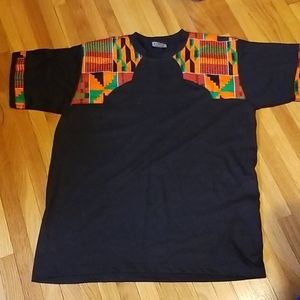 Kamiza Afrocentric print T - Shirt Size Medium